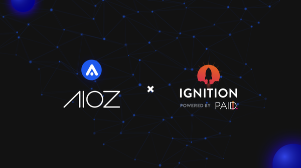 The future of streaming is here! AIOZ Network IDO on Ignition announcement